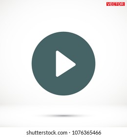 Vector icon video player 10 EPS