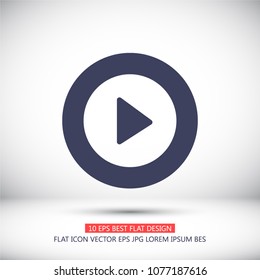 Vector icon video player 10 EPS