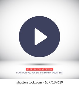 Vector icon video player 10 EPS
