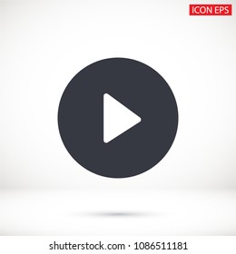 Vector icon video player 10 EPS