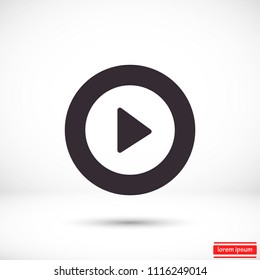Vector icon video player 10 EPS