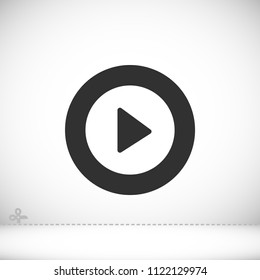Vector icon video player 10 EPS
