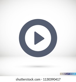 Vector icon video player 10 EPS