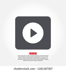 Vector icon video player 10 EPS