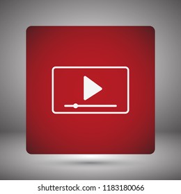 Vector icon video player 10 EPS
