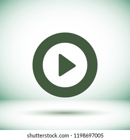 Vector icon video player 10 EPS