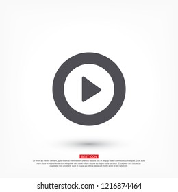 Vector icon video player 10 EPS