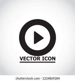 Vector icon video player 10 EPS