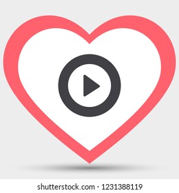 Vector icon video player 10 EPS