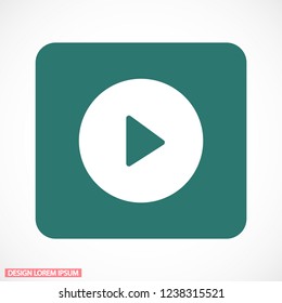 Vector icon video player 10 EPS