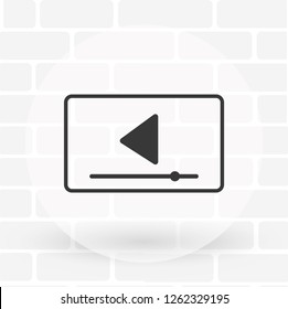 Vector icon video player 10 EPS