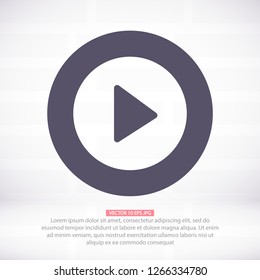 Vector icon video player 10 EPS