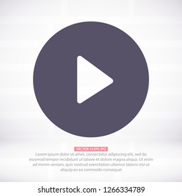 Vector icon video player 10 EPS