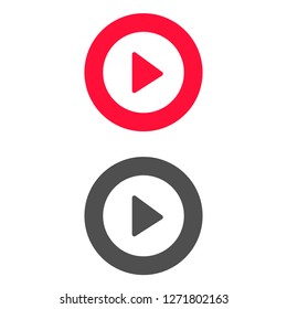 Vector icon video player 10 EPS