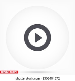 Vector icon video player 10 EPS