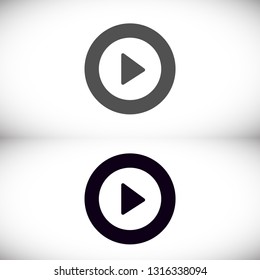 Vector icon video player 10 EPS