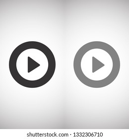 Vector icon video player 10 EPS