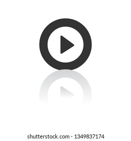 Vector icon video player 10 EPS