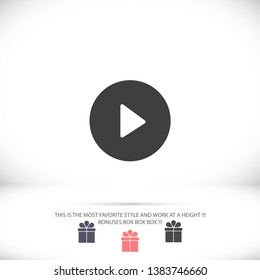 Vector icon video player 10 EPS