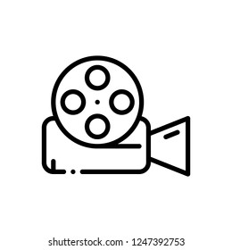Vector icon for video reel