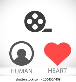 Vector icon videotape 10 EPS