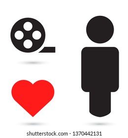 Vector icon videotape 10 EPS