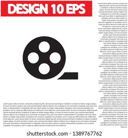 Vector icon videotape 10 EPS . Lorem Ipsum Illustration design
