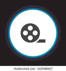Vector icon videotape 10 EPS . Lorem Ipsum Illustration design