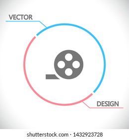 Vector icon videotape 10 EPS . Lorem Ipsum Illustration design