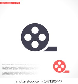 Vector icon videotape 10 EPS . Lorem Ipsum Illustration design