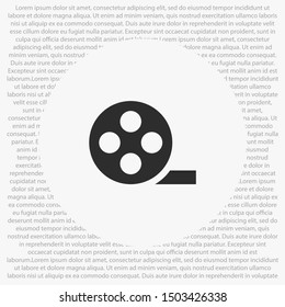Vector icon videotape 10 EPS . Lorem Ipsum Illustration design