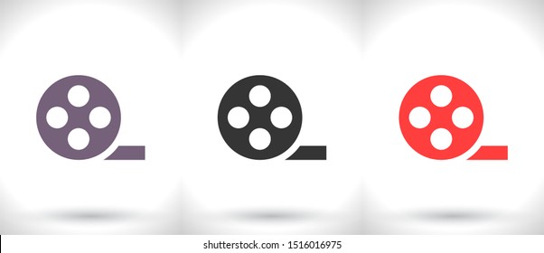 Vector icon videotape 10 EPS . Lorem Ipsum Illustration design
