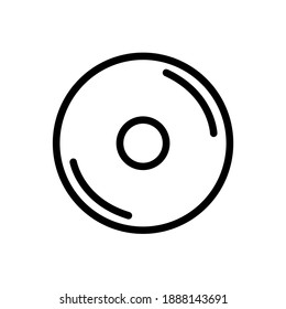 Vector icon of vinyl player set. Turntable sign.Solved on white background. Gramophone, dj, retro radio concept. simple design for graphics, logos, websites, social media, UI, mobile apps, EPS10