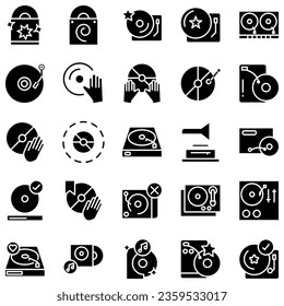 Vector icon vinyl player. Turntable sign Isolated on white background. Gramophone, dj, radio retro concept. Flat style for graphic design, logo, Website, social media, UI, mobile application, EPS10