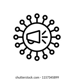 Vector icon for viral marketing