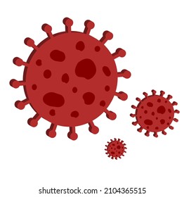Vektorsymbol-Virus, pathogenes Mikroorganismus-Virus, das sich nur in lebenden Zellen vermehren kann.  Mikroskopische Parasiten, im Allgemeinen viel kleiner als Bakterien.