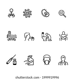 Vector icon, virus, use it for editing, make advertisements, flyers