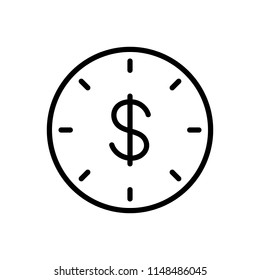 Vector Icon For Wage Hour