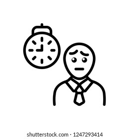 Vector icon for waiting