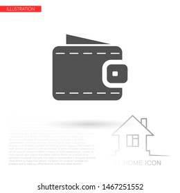 Vector icon wallet 10 EPS . Lorem Ipsum Illustration design