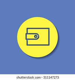 vector icon of wallet 