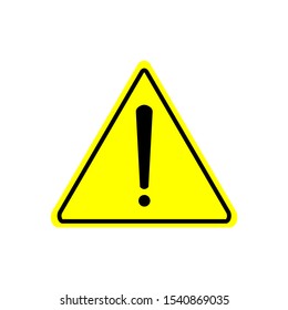 Vector icon of warning. Warning symbol icon. Be Careful