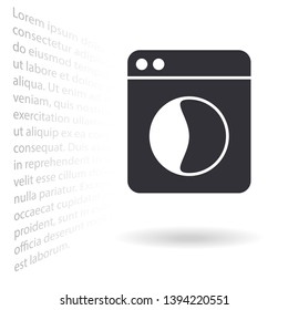 Vector icon Washer 10 EPS . Lorem Ipsum Illustration design