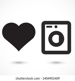 Vector icon Washer 10 EPS . Lorem Ipsum Illustration design