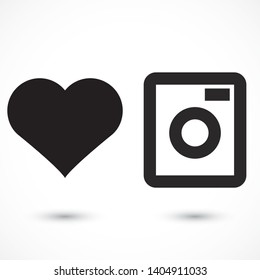 Vector icon Washer 10 EPS . Lorem Ipsum Illustration design
