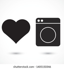 Vector icon Washer 10 EPS . Lorem Ipsum Illustration design