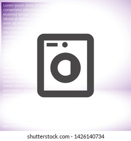 Vector icon Washer 10 EPS . Lorem Ipsum Illustration design