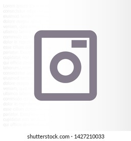 Vector icon Washer 10 EPS . Lorem Ipsum Illustration design