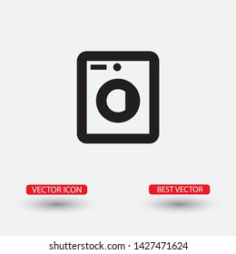 Vector icon Washer 10 EPS . Lorem Ipsum Illustration design