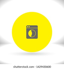 Vector icon Washer 10 EPS . Lorem Ipsum Illustration design